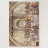 Renaissance fresco "School of Athens" door Raphael Legpuzzel (Verticaal)