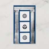 RENAISSANCE GATE Antiek Architecture Blue Visitekaartje (Achterkant)
