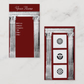 RENAISSANCE GATE Antiek Architecture Red Visitekaartje (Voorkant / Achterkant)
