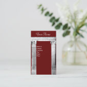 RENAISSANCE GATE Antiek Architecture Red Visitekaartje (Staand voorkant)