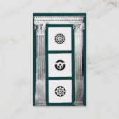 RENAISSANCE GATE Classic Architecture Blue Green Visitekaartje (Achterkant)