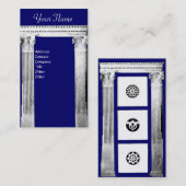 RENAISSANCE GATE Classic Architecture Blue Visitekaartje (Voorkant / Achterkant)