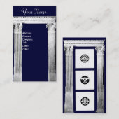 RENAISSANCE GATE Classic Architecture Blue Visitekaartje (Voorkant / Achterkant)