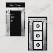 RENAISSANCE GATE Classic Architectuur Zwart Wit Visitekaartje (Voorkant / Achterkant)