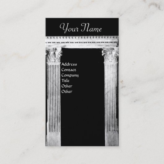 RENAISSANCE GATE marble Artist Interior Design Visitekaartje (Voorkant)