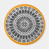 RENAISSANCE, geel sinaasappel Magneet (Voorkant)