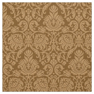 Renaissance Genuese Damask, verbrande karamel Stof