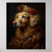 Renaissance Golden Retriever Poster (Voorkant)