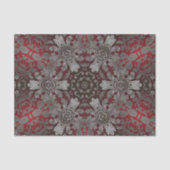 renaissance gothic metallic red en zwarte mandala tissuepapier (Voorkant)