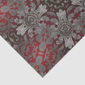 renaissance gothic metallic red en zwarte mandala tissuepapier (Detail)