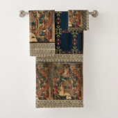 Renaissance Griekse kant zwart goud beige badhandd Bad Handdoek (Insitu)