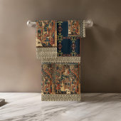 Renaissance Griekse kant zwart goud beige badhandd Bad Handdoek