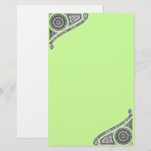 RENAISSANCE, groen Briefpapier (Voorkant / Achterkant)