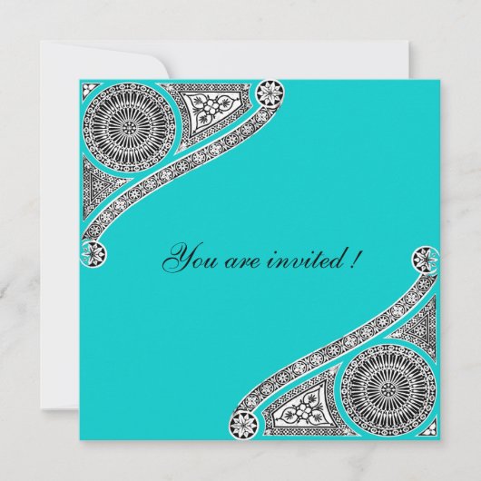 RENAISSANCE ,Groenblauw,Turquoise Kaart (Voorkant)