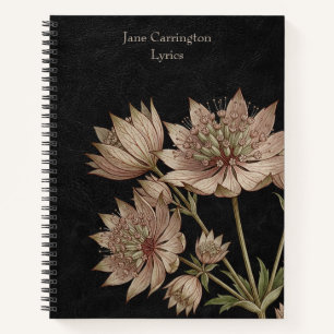 Renaissance Grote Astrantia: Antieke Botanische Il Notitieboek