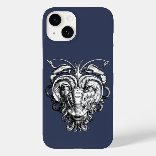Renaissance Groteske Gargoyle Gezicht Kreeft Man Case-Mate iPhone Case (Achterkant)
