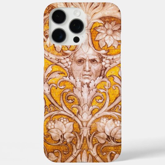RENAISSANCE GROTESQUE FACE MET GOUDE WITTE VLOERIN Case-Mate iPhone CASE (Achterkant)