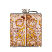 RENAISSANCE GROTESQUE FACE MET GOUDE WITTE VLOERIN HEUPFLES (Achterkant)