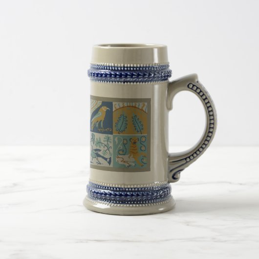 Renaissance Grottesche Pattern Cup Bierpul (Rechts)