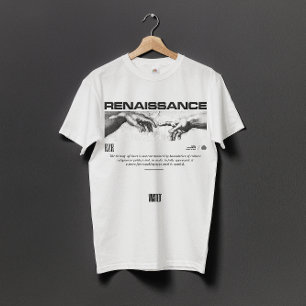 Renaissance Handen van God en Adam T-shirt