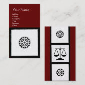 RENAISSANCE HARMONY Scales of Justice, Attorney Re Visitekaartje (Voorkant / Achterkant)