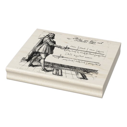 Renaissance hekwerk graveren rubberstempel (Stempel)