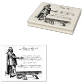 Renaissance hekwerk graveren rubberstempel (Gestempeld)