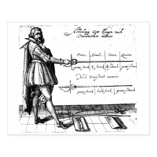 Renaissance hekwerk graveren rubberstempel (Afrduk)