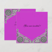 RENAISSANCE, helder paars violet Kaart (Voorkant / Achterkant)