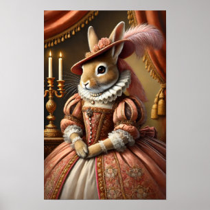 Renaissance Hertogin Bunny Poster