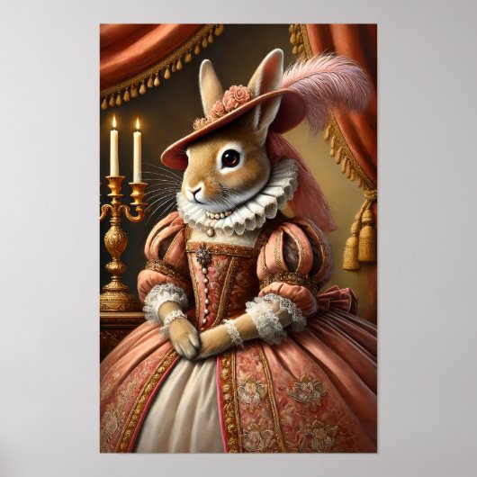 Renaissance Hertogin Bunny Poster (Voorkant)