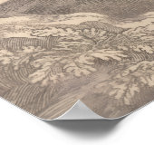 Renaissance Horse Poster  hengst op de heuvel (Hoek)