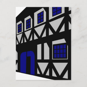 Renaissance House - grijs Briefkaart