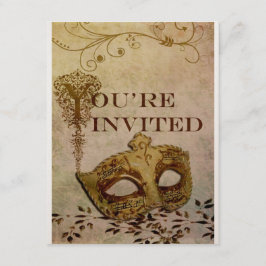 Renaissance Invitation Sepia Kaart