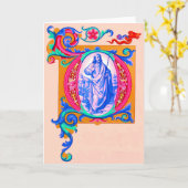 Renaissance Jesus Kaart (Gele Bloem)