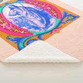 Renaissance Jesus print Sherpa Deken (3/4)