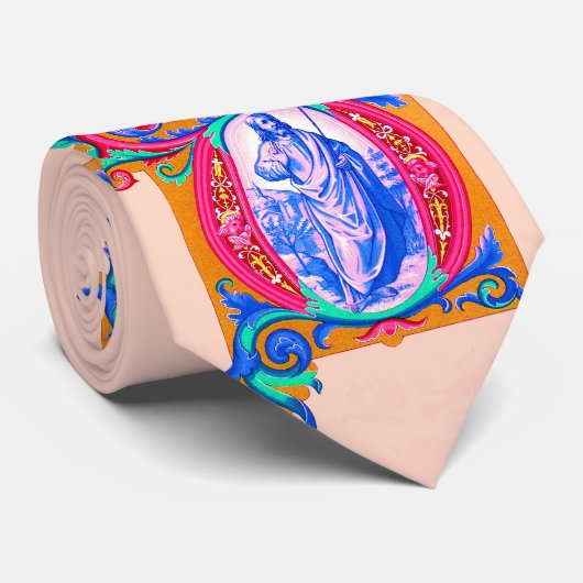 Renaissance Jezus print Stropdas (Opgerold)