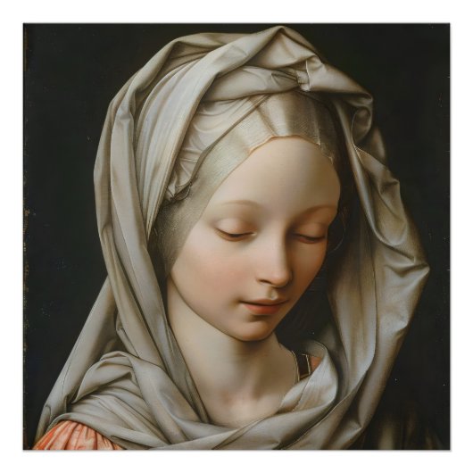 Renaissance Jonge Vrouw Foto Afdruk (Voorkant)