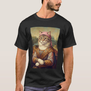 Renaissance kat portret ontwerp regale middeleeuws t-shirt