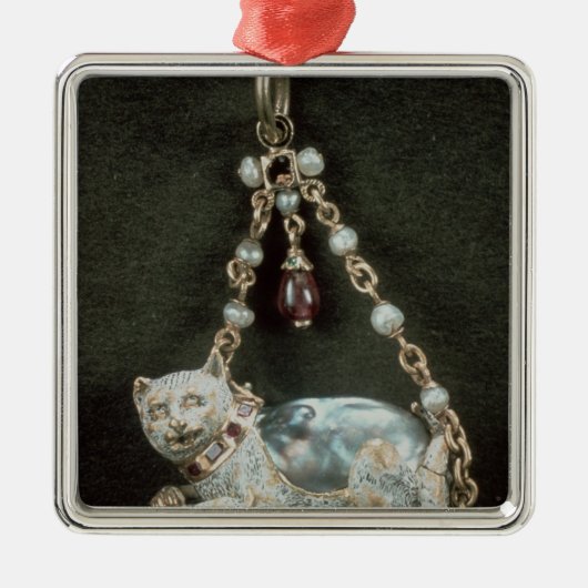 Renaissance kattenwerper metalen ornament (Voorkant)