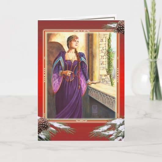 Renaissance Kerstmis Feestdagen Kaart (Voorkant)