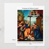 renaissance kerststal kerst Kaart (Voorkant / Achterkant)