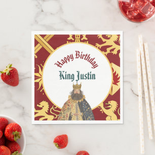 Renaissance Koninklijke Koning Verjaardag Servet