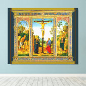 Renaissance Kruisiging van Christus Canvas Afdruk (Insitu (Houten vloer))