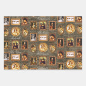 Renaissance kunst ingelijst op Antiek script Grung Inpakpapier Vel (Voorkant 3)