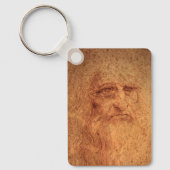 Renaissance kunst Zelfportret door Leonardo da Vin Sleutelhanger (Voorkant)