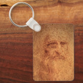 Renaissance kunst Zelfportret door Leonardo da Vin Sleutelhanger (Voorkant)