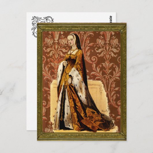 Renaissance Lady Briefkaart (Voorkant / Achterkant)