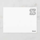 Renaissance Lady Briefkaart (Achterkant)