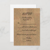 Renaissance Lady en Knight Medieval Wedding RSVP (Voorkant / Achterkant)